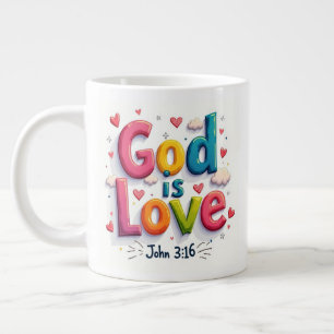 Caneca De Café Grande Deus é amor