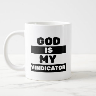 Caneca De Café Grande Deus É Meu Vindicador Presentes de Aniversário C