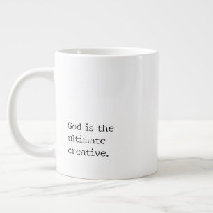 Caneca De Café Grande 'Deus Não Comete Erros.' Presente Criativo de Tipo