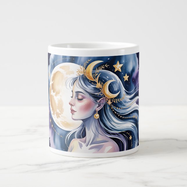 Caneca De Café Grande Deusa cósmica (Frente)