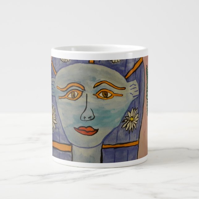 Caneca De Café Grande Deusa Egípcia (Frente)