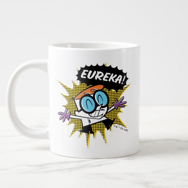 Caneca De Café Grande Dexter "Eureka!" Halftone Callout Graphic (Esquerda)