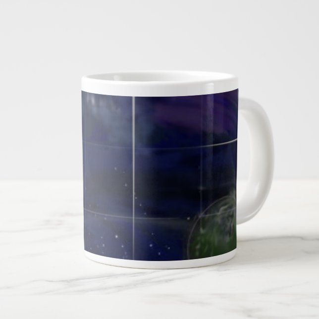 Caneca De Café Grande Dia 4 da Gênesis: Estrelas 2014 (Frente Esquerda)