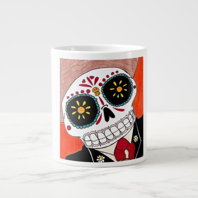 Caneca De Café Grande Dia da Mug de Café Jumbo Morta (Frente)