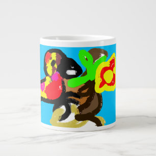 Caneca De Café Grande Dia da selva de papagaio