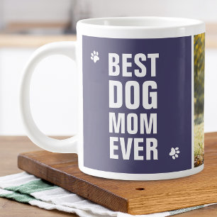 Caneca De Café Grande Dia das Mães Melhor Mãe de Cachorro de Todos os Te