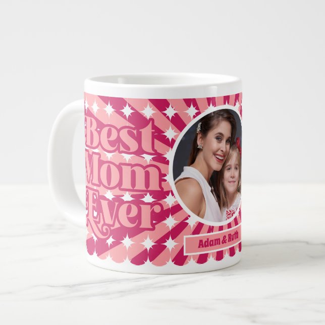 Caneca De Café Grande Dia de as mães de Fotografia Personalizada da Melh (Frente Esquerda)