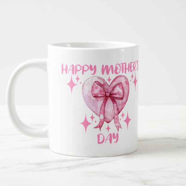 Caneca De Café Grande Dia de as mães Feliz (Esquerda)