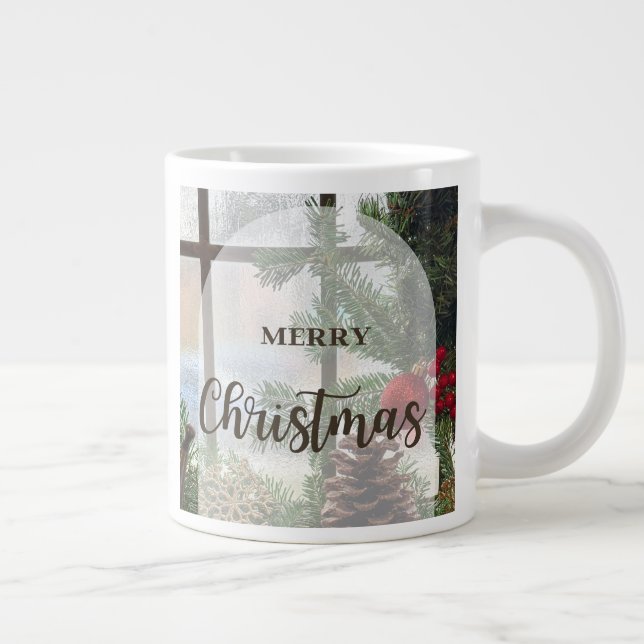 CANECA DE CAFÉ GRANDE DIA DE NATAL DE FELIZ (Direita)