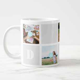 Caneca De Café Grande Dia de os pais 10 - Pai Collage Mug