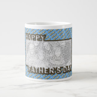 Caneca De Café Grande Dia de os pais cortado ADICIONAR SUA Bolinhas FOTO