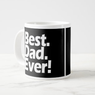 Caneca De Café Grande Dia de os pais preto/branco de exclamação do mel