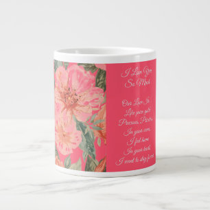 Caneca De Café Grande Dia dos Namorados, Eu Te Amo Tanto, Poema de Amor,