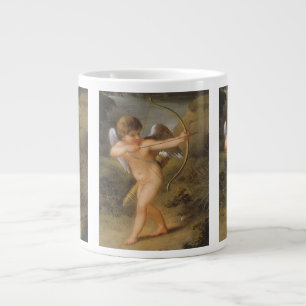 Caneca De Café Grande Dia dos Namorados Vintage, Cupido com Arco e Flech