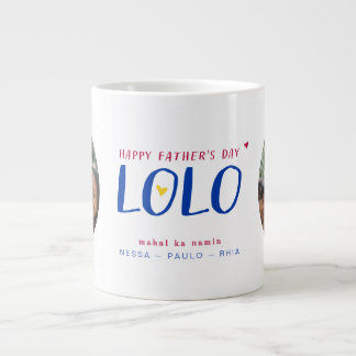 Caneca De Café Grande Dia dos Pais Filipino com Foto Personalizada