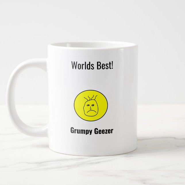 Caneca De Café Grande Dia dos Pais Grumpy Geezer (Esquerda)