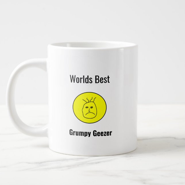 Caneca De Café Grande Dia dos Pais Grumpy Geezer (Esquerda)