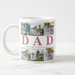 Caneca De Café Grande Dia dos Pais Simples Moderno Papai 6 foto família