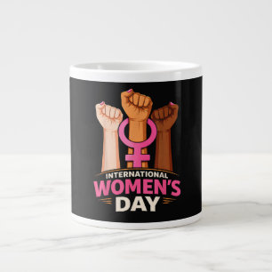 Caneca De Café Grande Dia Internacional da Mulher 8 de Março