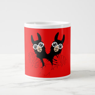 Caneca De Café Grande Dia Nacional do Gêmeo Llama Alpaca 18 de dezembro
