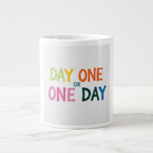 Caneca De Café Grande Dia Um ou Um