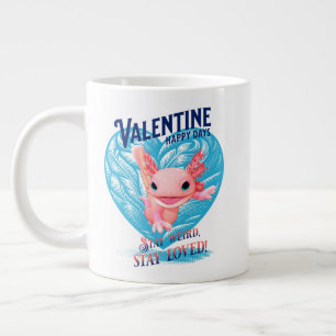 Caneca De Café Grande Dias felizes de São Valentim Fique esquisito, fiqu