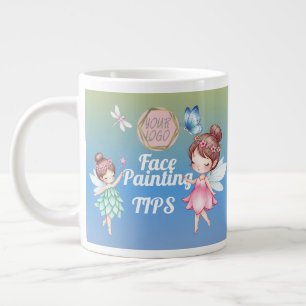 Caneca De Café Grande Dica de artista pintora de fadas fofas