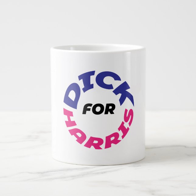 Caneca De Café Grande Dick para Harris (Frente)