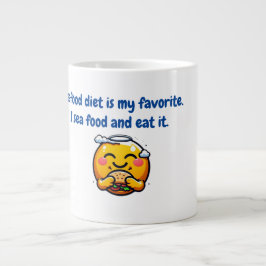 CANECA DE CAFÉ GRANDE DIET MUG ENGRAÇADO E CORTE