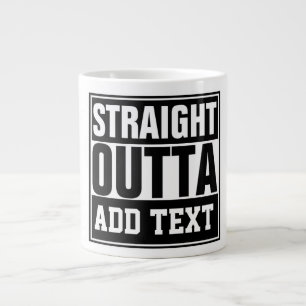 Caneca De Café Grande DIRETO DE - adicione seu texto aqui/criar próprio