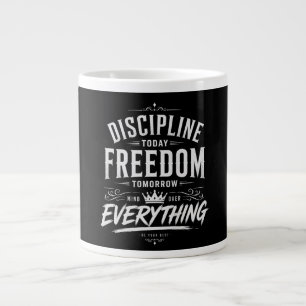 Caneca De Café Grande Disciplina Hoje Liberdade Amanhã