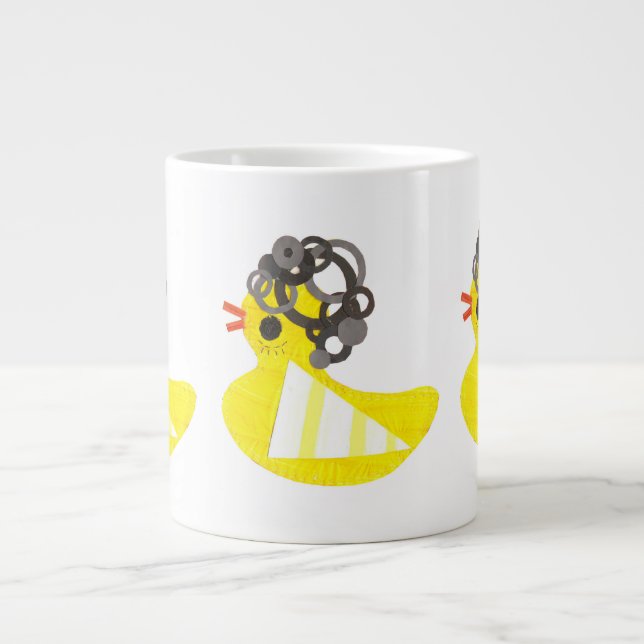 Caneca De Café Grande Disco Ducky Jumbo Mug (Frente)