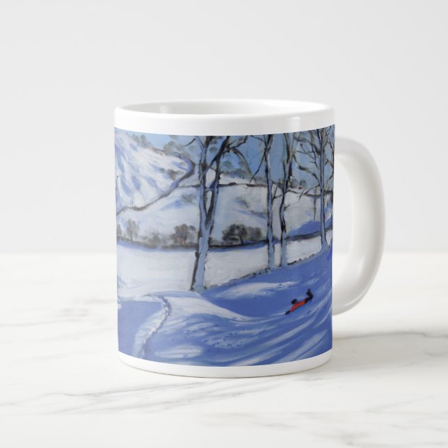Caneca De Café Grande Distrito máximo 2012 de Sledging Derbyshire (Frente Esquerda)