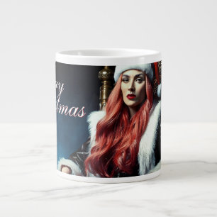 Caneca De Café Grande Diva de Couro e Pelos – Feliz Natal