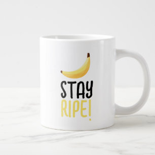 Caneca De Café Grande Dívadas de festa de banana retrô engraçadas Puns e