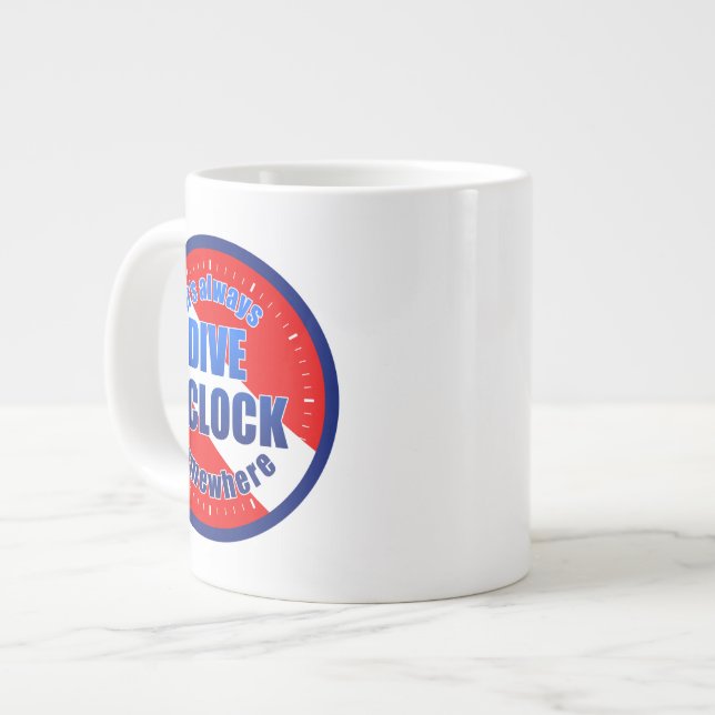 Caneca De Café Grande Dive O'Clock (Frente Esquerda)