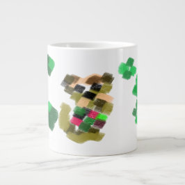 Caneca De Café Grande diversão do dia de São Patrício com terrier irland