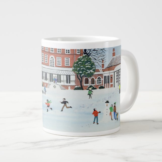 Caneca De Café Grande Divertimento 1991 da neve (Frente Esquerda)