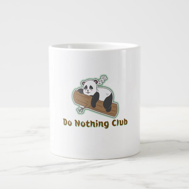 Caneca De Café Grande Do Not Club Panda (Frente)
