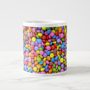 Caneca De Café Grande Doces Coloridos