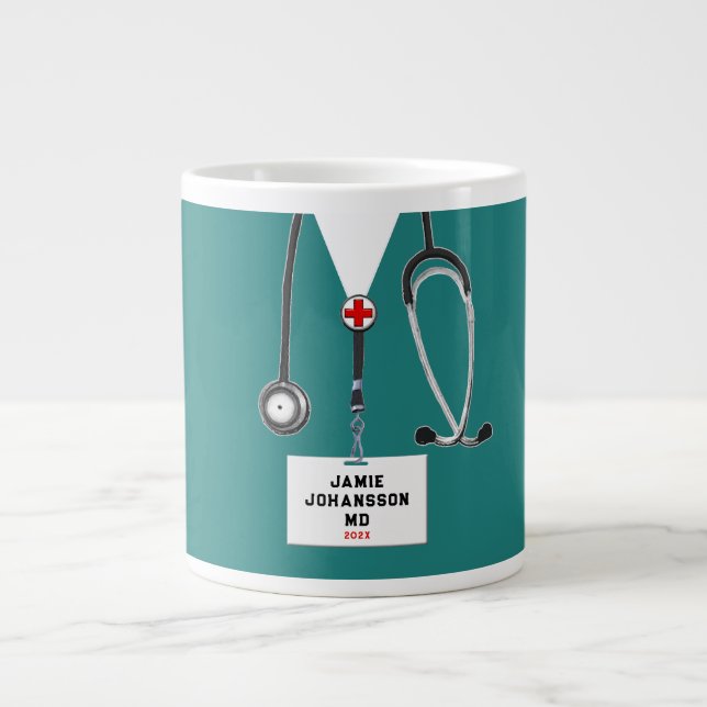 Caneca De Café Grande Doctor Medical School Grad 2026 (Frente)