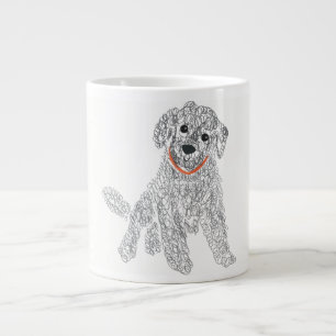 Caneca De Café Grande Dodle, Dog, Labradoodle, Goldendoodle, Dog Mãe
