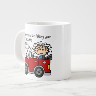 Caneca De Café Grande Doença Humorística Do Carro