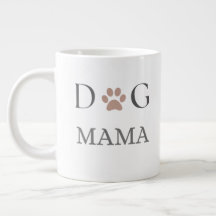 Dog Mama Impressão de Pata, Dia das Mães e Anivers