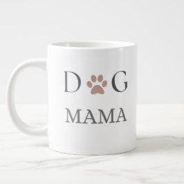 Caneca De Café Grande Dog Mama Paw Print, Mothers Day & Birthday  