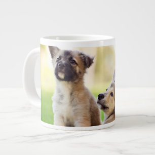 Caneca De Café Grande Dois German shepherd
