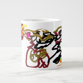 Caneca De Café Grande Dois lobos Outono