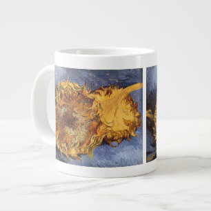 Caneca De Café Grande Dois Sunflower Cortados por Vincent van Gogh