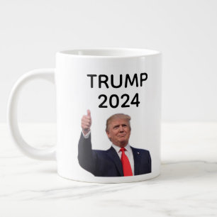 Caneca De Café Grande Donald Trump 2024