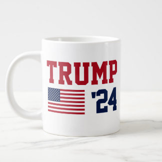 Caneca De Café Grande Donald Trump 2024 American Flag